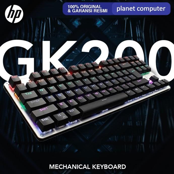 Keyboard Gaming HP GK200 RGB Blue Switch TKL Mechanical Keyboard