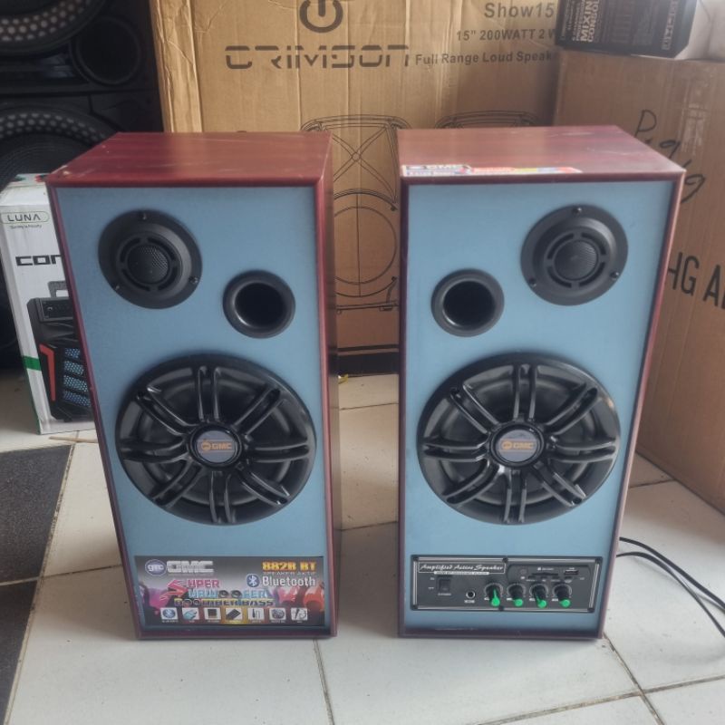 Speaker Aktif Bluetooth GMC 882BT 6.5 Inch Xbass Radio FM Original