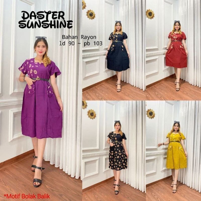 Daster santung rayon tebal