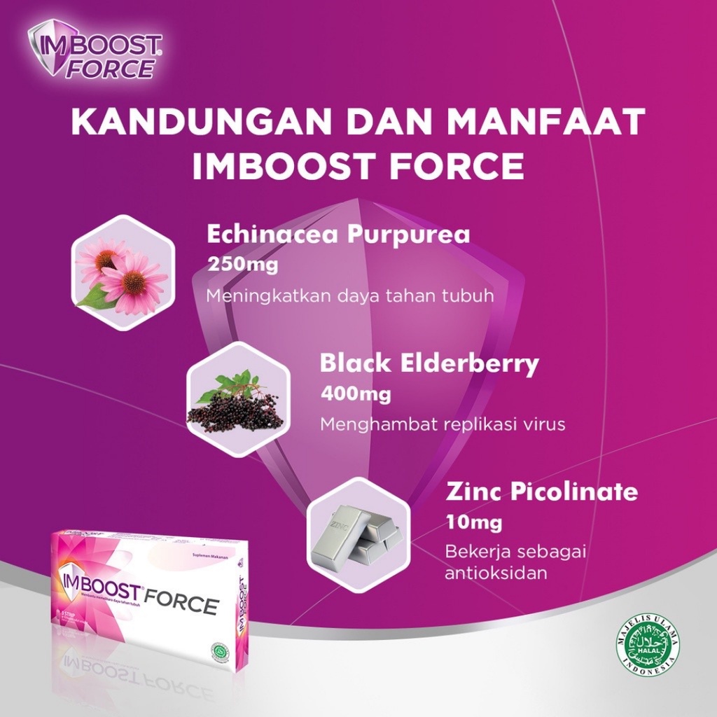 Imboost Tablet / Imboost Force Suplemen Daya Tahan Tubuh