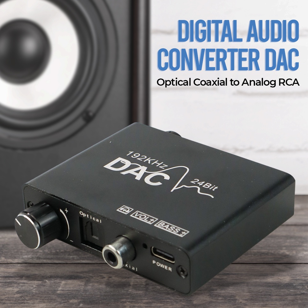 AUKUK Digital Audio Converter DAC Optical Coaxial to Analog RCA - AU340