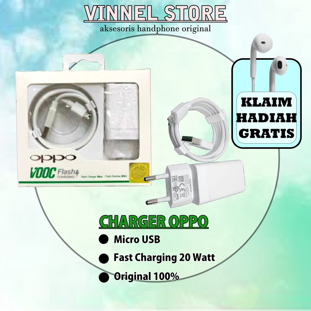 Charger oppo VOOC 4A original 100% Fast Charging F1 plus F3 plus F9 F11 pro A3S  R7 N3 FIND 7 R15
