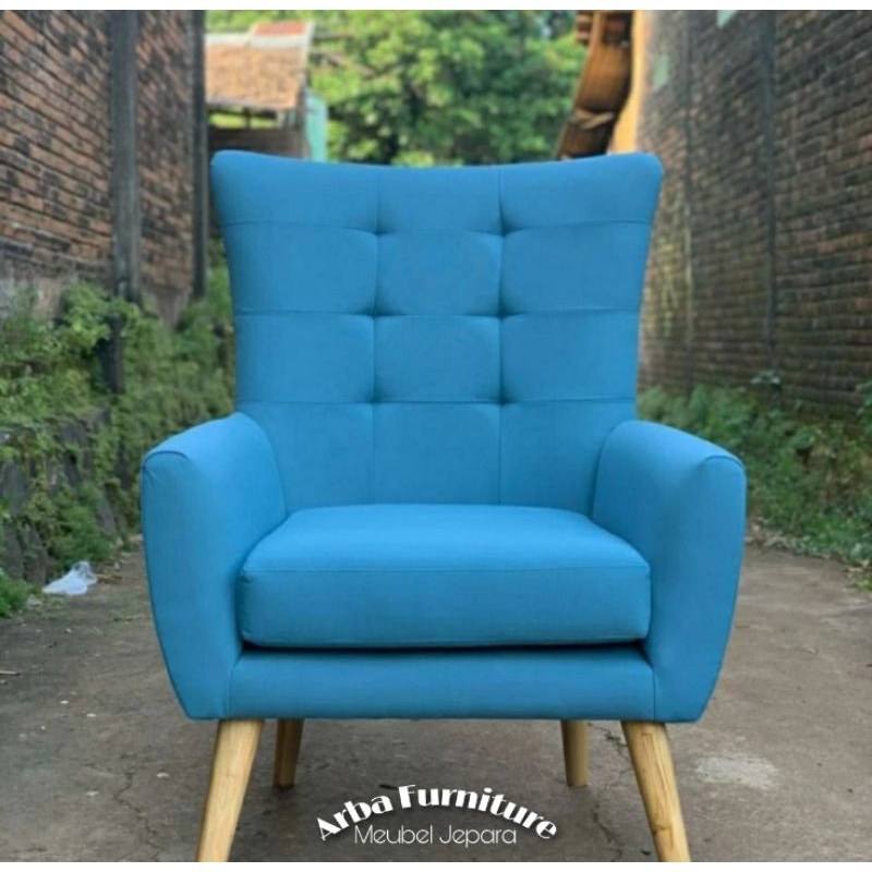 Sofa Single Minimalis | Sofa Modern BLUDRU PREMIUM