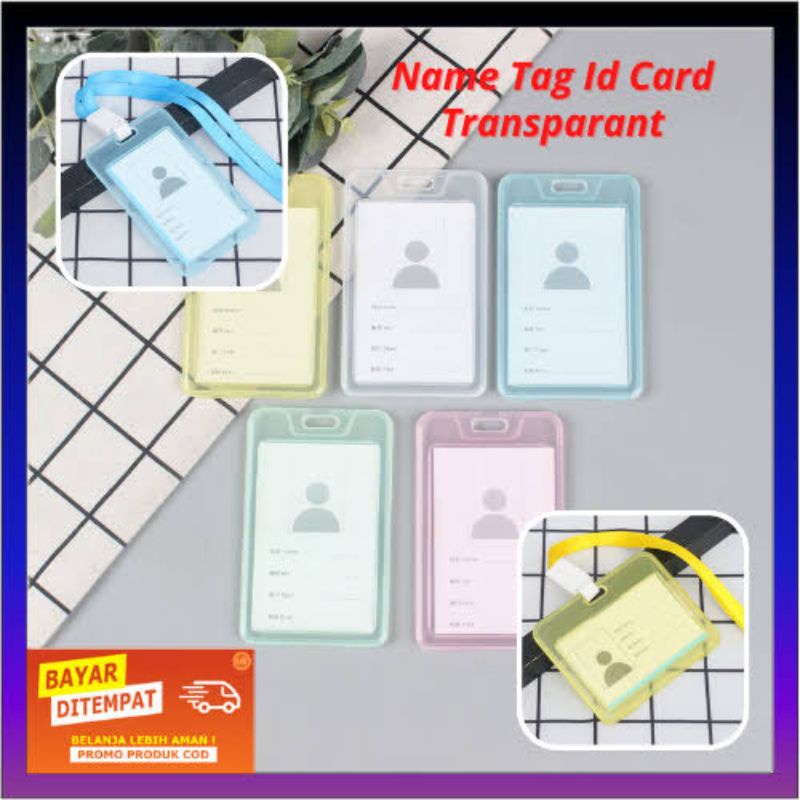 

Name Tag Id Card Transparant / Kalung Id Card Vertikal / nlshop