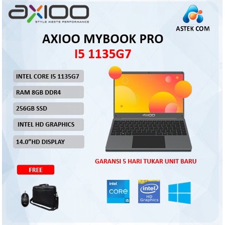 AXIOO MYBOOK PRO K5 (8N2) 14 I5 1135G7 8GB 256SSD W10PRO 14.0 SLV