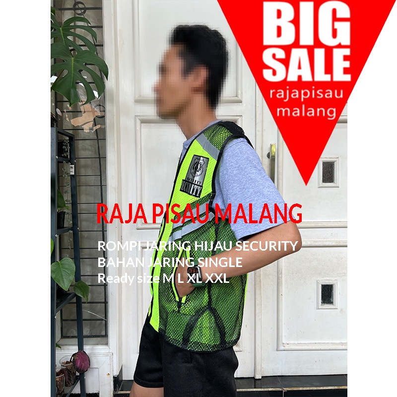 ROMPI SATPAM SECURITY JARING TERBARU UKURAN M L XL XXL