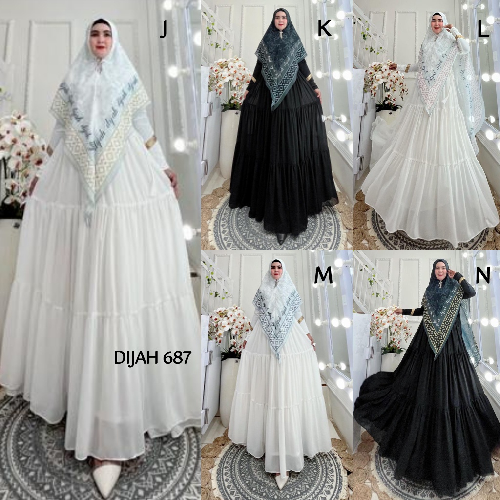Gamis DIJAH 687 Original by DIJAH