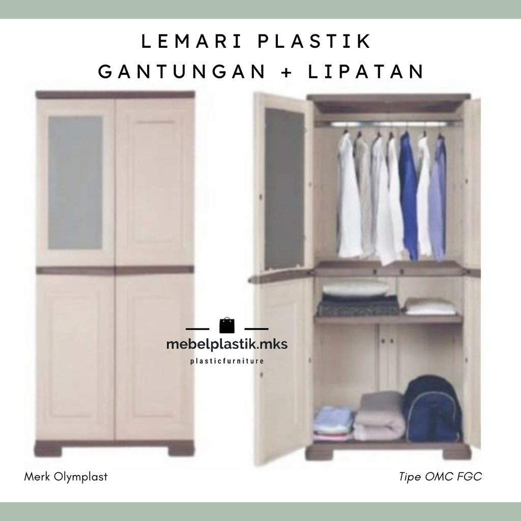 Lemari Plastik Gantungan Lipatan Olymplast OMC FGC