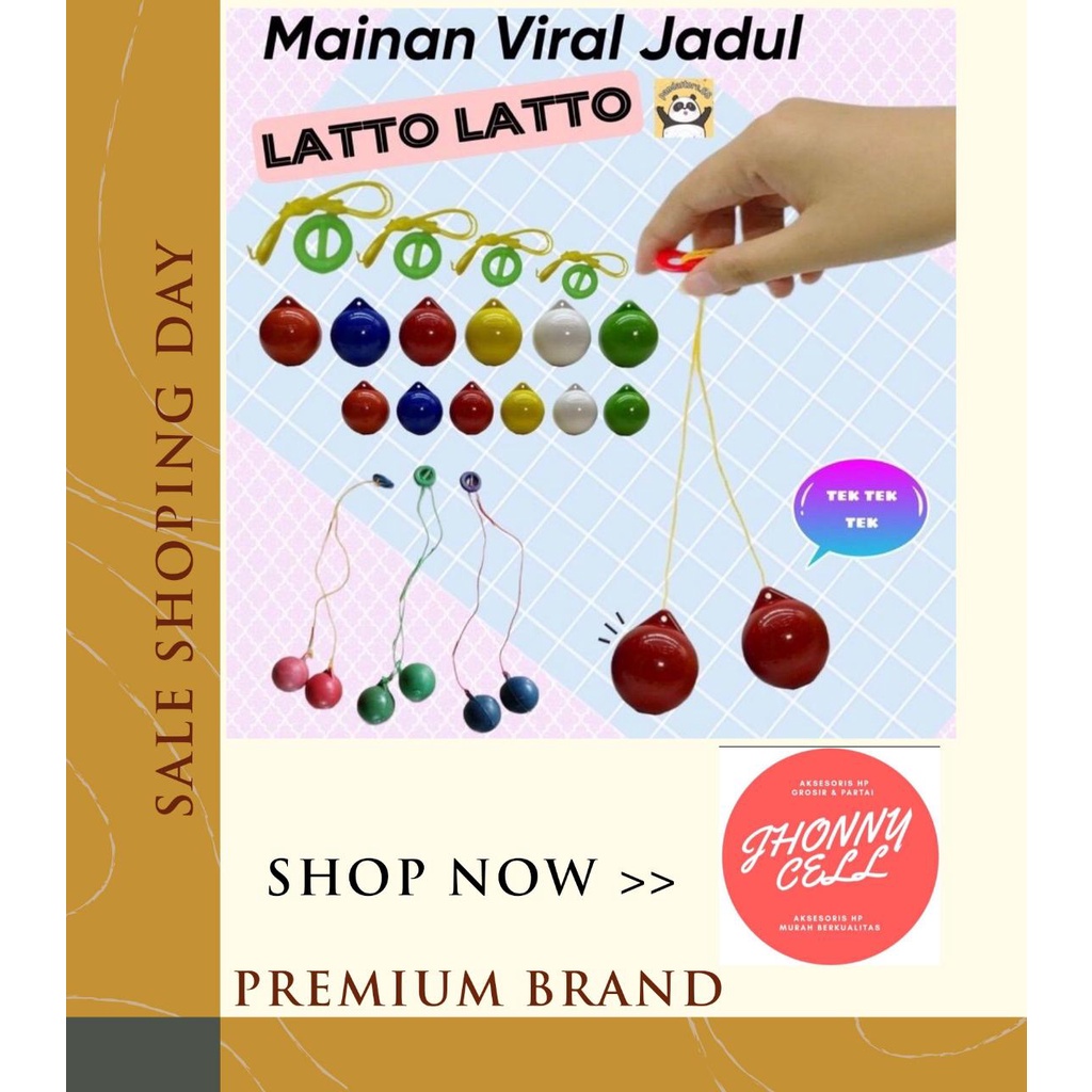 (JC) Mainan Jadul Latto Latto Katto Katto Tek Tek Anak Mainan Anak Lato Lato glowing ukuran 4 cm
