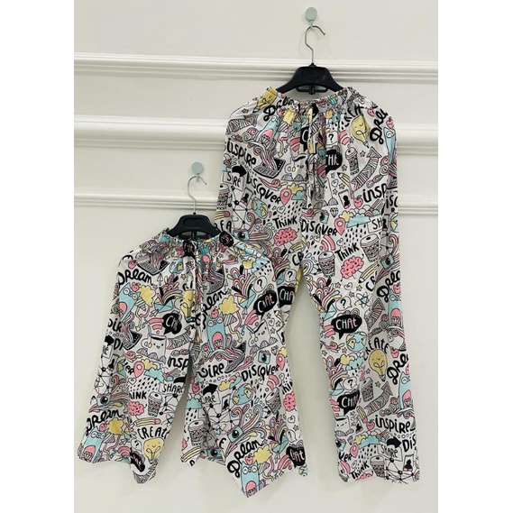 Celana Kulot Rayon / Celana Kulot Jumbo / Celana Couple ibu dan anak / Couple ibu dan anak /celana