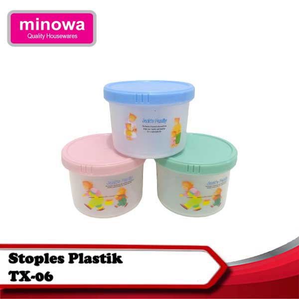 Minowa Stoples Plastik 470 ml / Stoples kedap udara