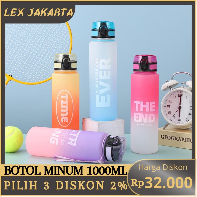 Jual Lexjakarta Botol Minum 1000ml Korea Botol Minum Motivasi Botol Minum Viral Botol Tumbler