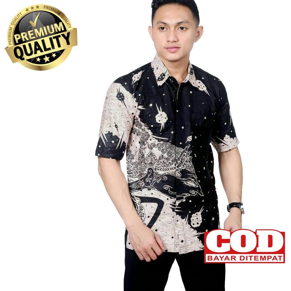 Special Price Kemeja batik remaja lengan pendek/ baju seragam kerja kantor modern/ hem batik motif w