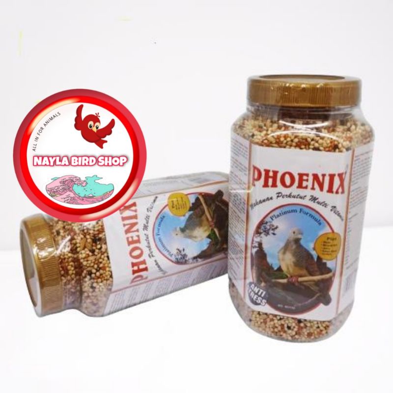 PHOENIX PERKUTUT PAKAN HARIAN BURUNG PERKUTUT KOMBINASI LENGKAP MIX BIJI MILET GODEM KETAN HITAM KEM