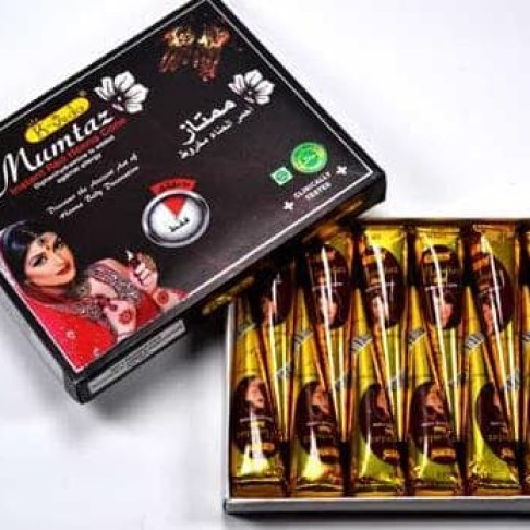 MUMTAZ HENNA Cone  Red &amp; Black isi 12 pcs