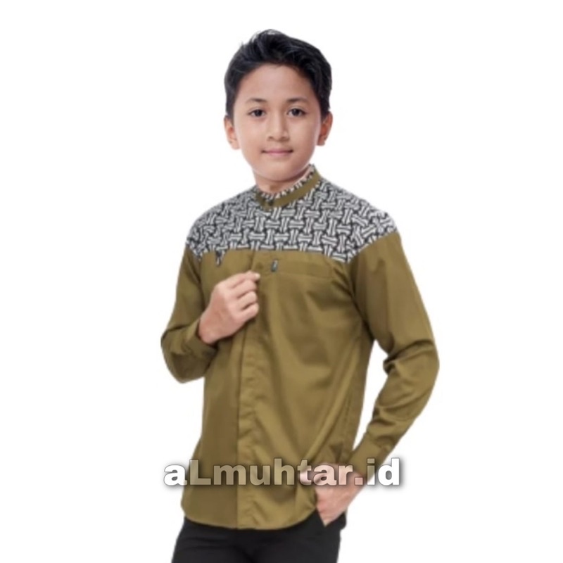 BAJU KOKO ANAK REMAJA USIA 7-15 TAHUN // KEMEJA ANAK LENGAN PANJANG