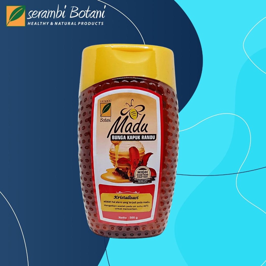 

Madu Murni Bunga Kapuk Randu 500gr Standar Internasional Serambi Botani