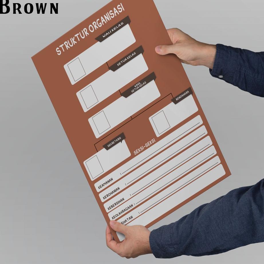 

((R-1&3✓)) Struktur Organisasi Kelas Sekolah Cetak Foto Poster Flower A3+ top produk