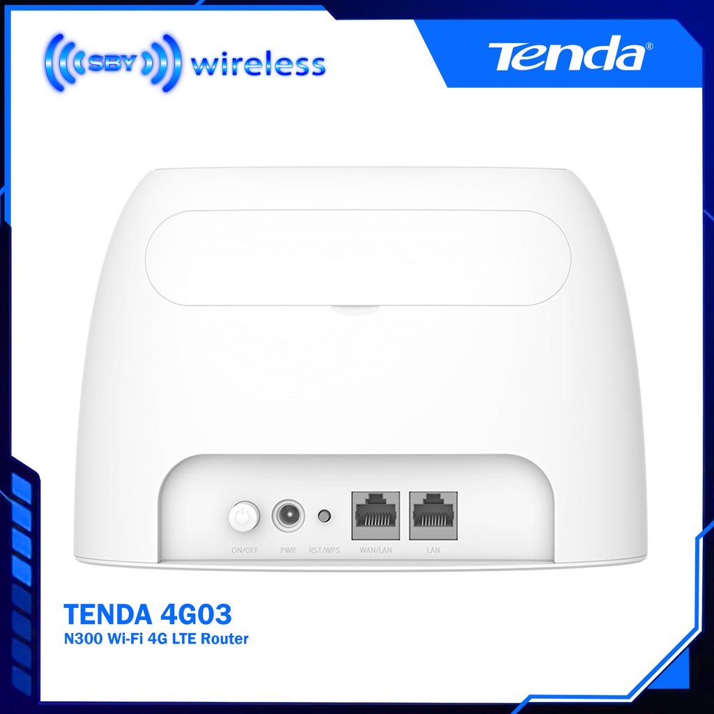 Tenda 4G03 N300 Wi-Fi 4G LTE Router