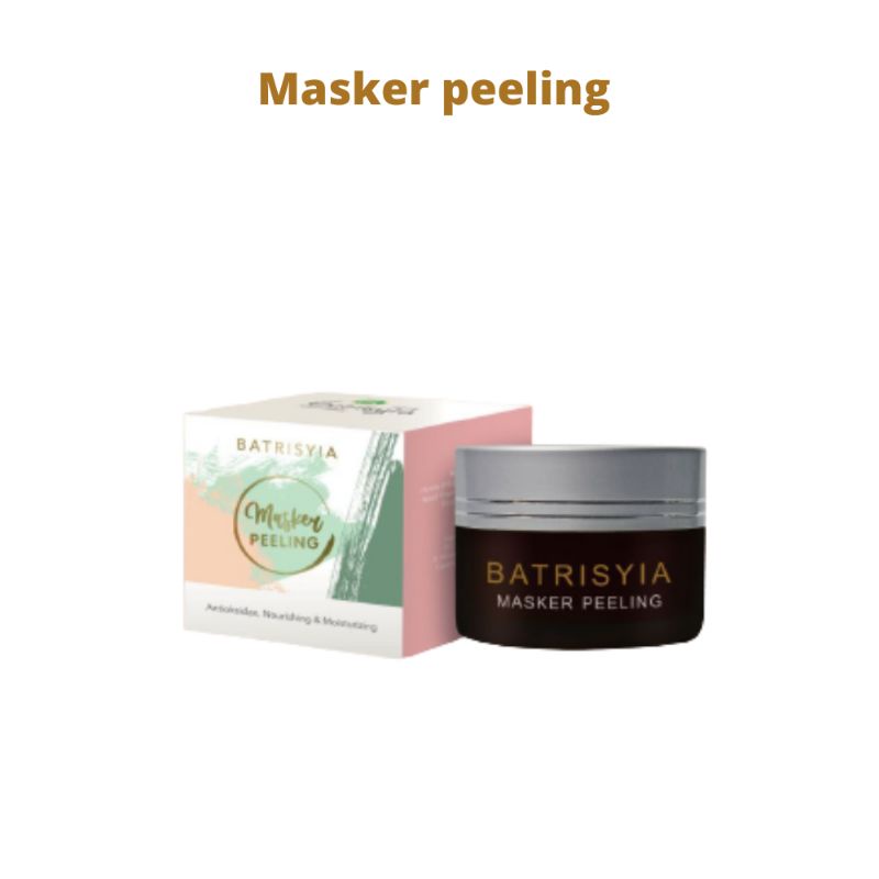 (BISA COD) Masker peeling kopi batrisyia, masker peeling untuk komedo flek kusam bopeng