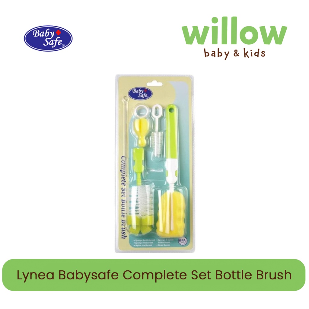 Perlengkapan Botol Anak Bayi - Babysafe Babysafe Complete Set Bottle Brush - BS369