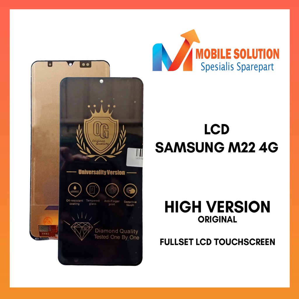 GROSIR LCD SAMSUNG M22 4G ORIGINAL 100% FULLSET TOUCHSCREN GARANSI 1BULAN