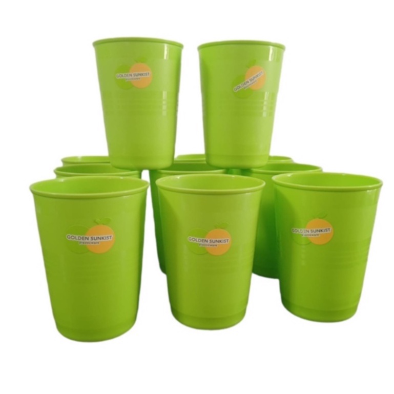 Gelas Minum Hijau Golden Sunkist G-5015/MOK-7015