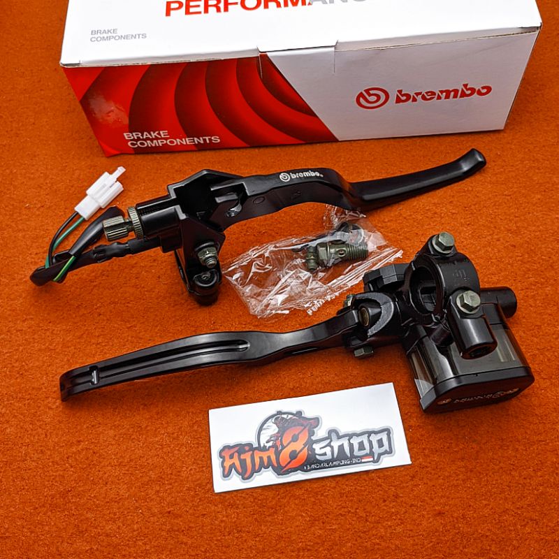 Master Rem Tabung Kotak kanan dan kiri kopling/rem tromol matic plus swit rem plus duduk spion master rem model rcb