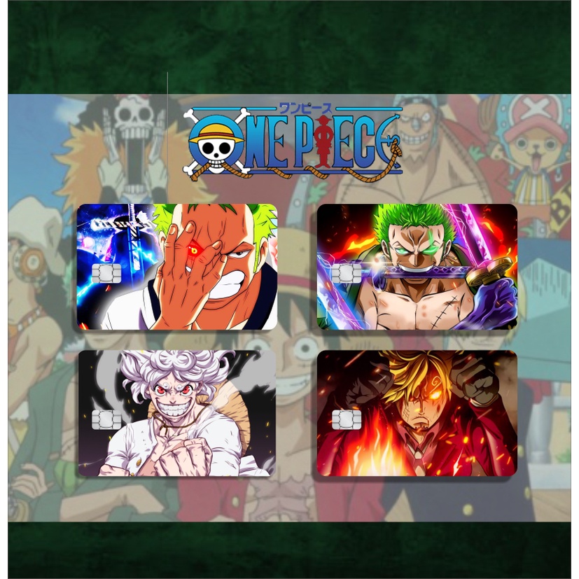 

SKIN CARD (HOLOGRAM) STICKER GARSKIN KARTU ATM / E TOLL / E MONEY / FLAZZ ANIME ONE PIECE ZORO