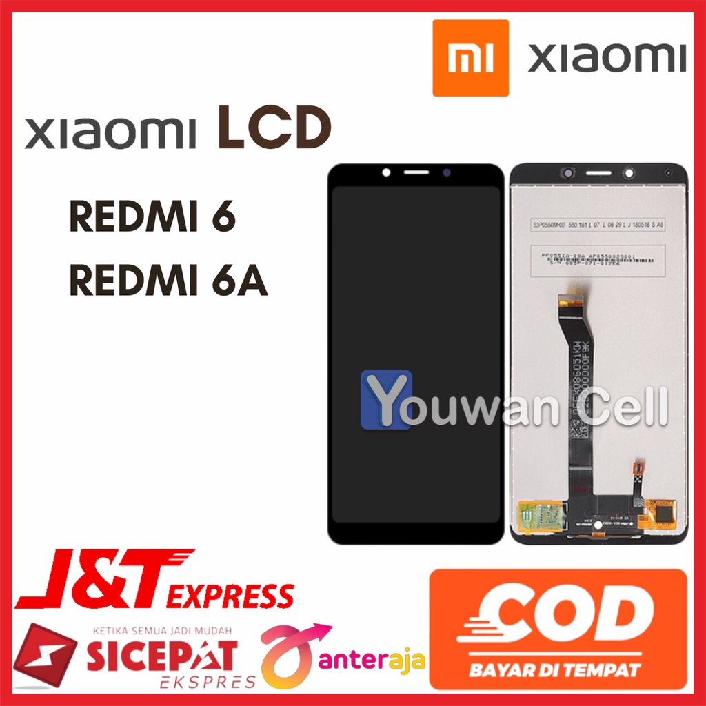 LCD REDMI 6A / REDMI 6 - ORIGINAL FULLSET