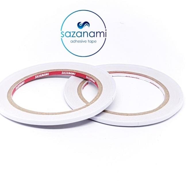 

Hot Sale 1 PACK DOUBLE TAPE 6MM x 12 METER DOUBLETAPE KERTAS PUTIH SAZANAMI ISI 48ROLL . . . . .