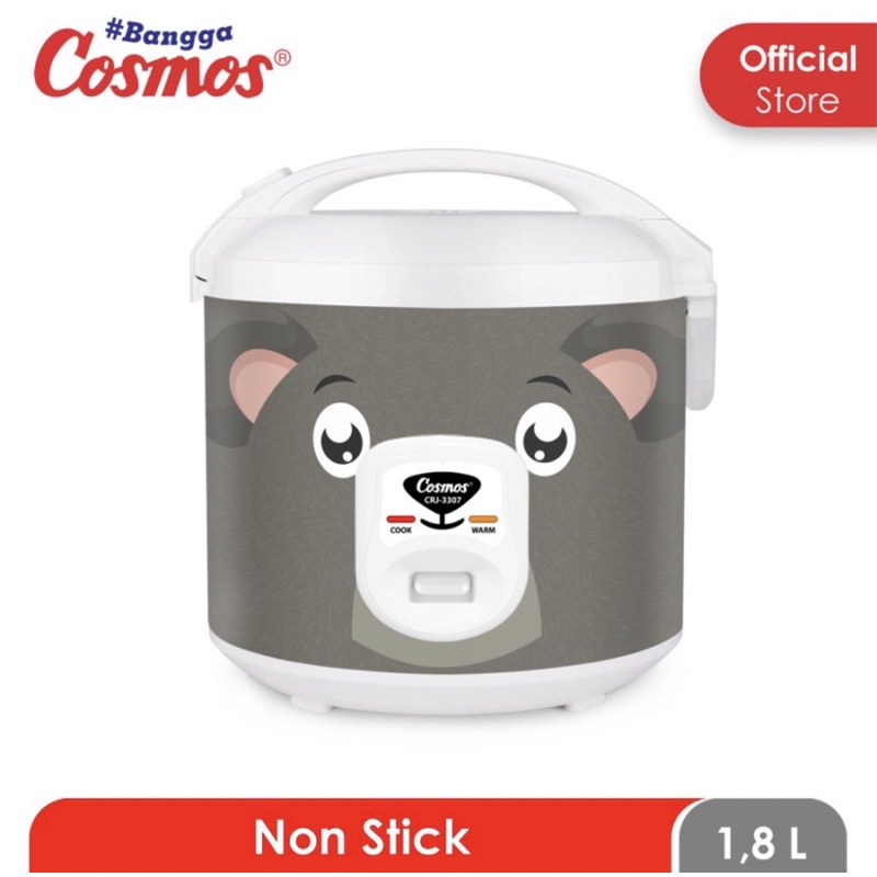 [ COSMOS ] Cosmos CRJ 3307  Fabelia Series Magic Com / Rice Cooker 1.8 Lt (Anti Lengket)