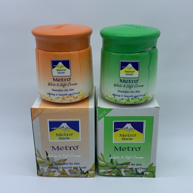 METRO SNOW WHITE CREAM POT FOR DAY AND NIGHT