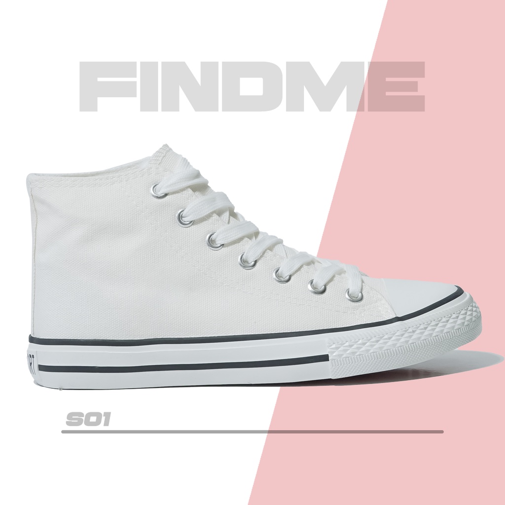 SEPATU WANITA RETRO CLASSIC CANVAS SNEAKERS CASUAL IMPORT HIGH TOP KERJA KULIAH SEKOLAH HITAM S01