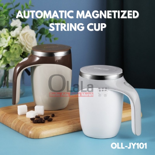 ( OJE ) GELAS ADUK OTOMATIS MUG TUTUP UNIK AUTOMATIC MAGNETIZED STIRRING CUP 380ml TM-JY101