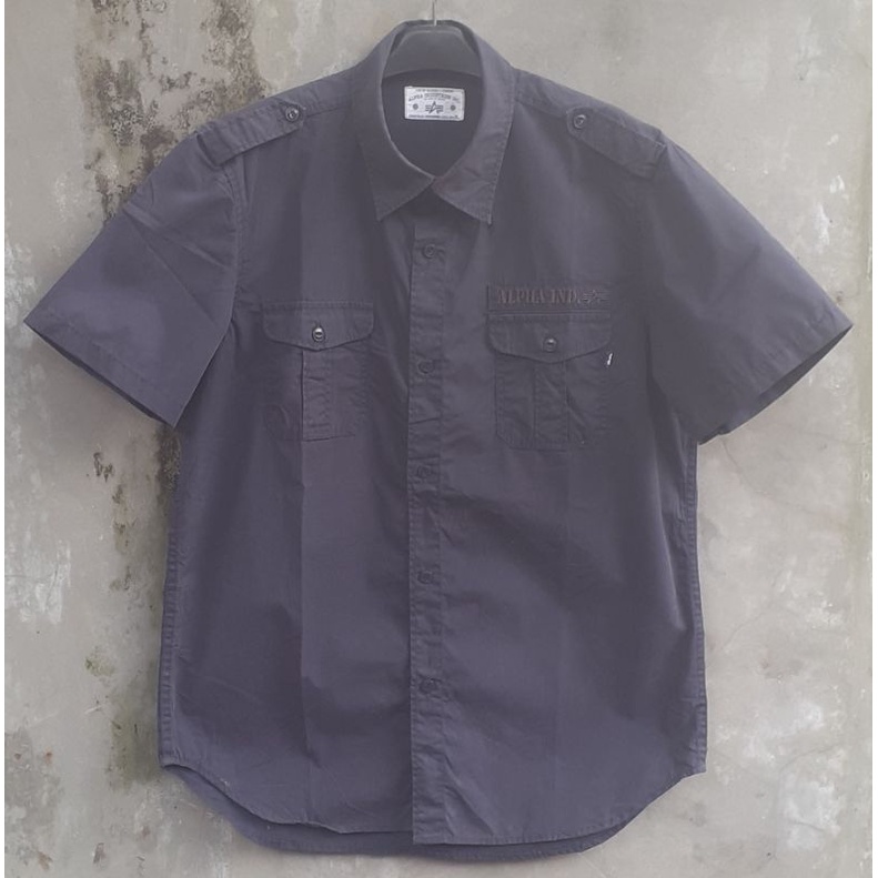 work shirts alpha industries / kemeja lengan pendek