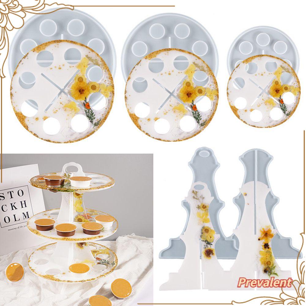 Preva Cetakan Resin Ornamen Rumah Cetakan Silikon Crystal Dessert Tray