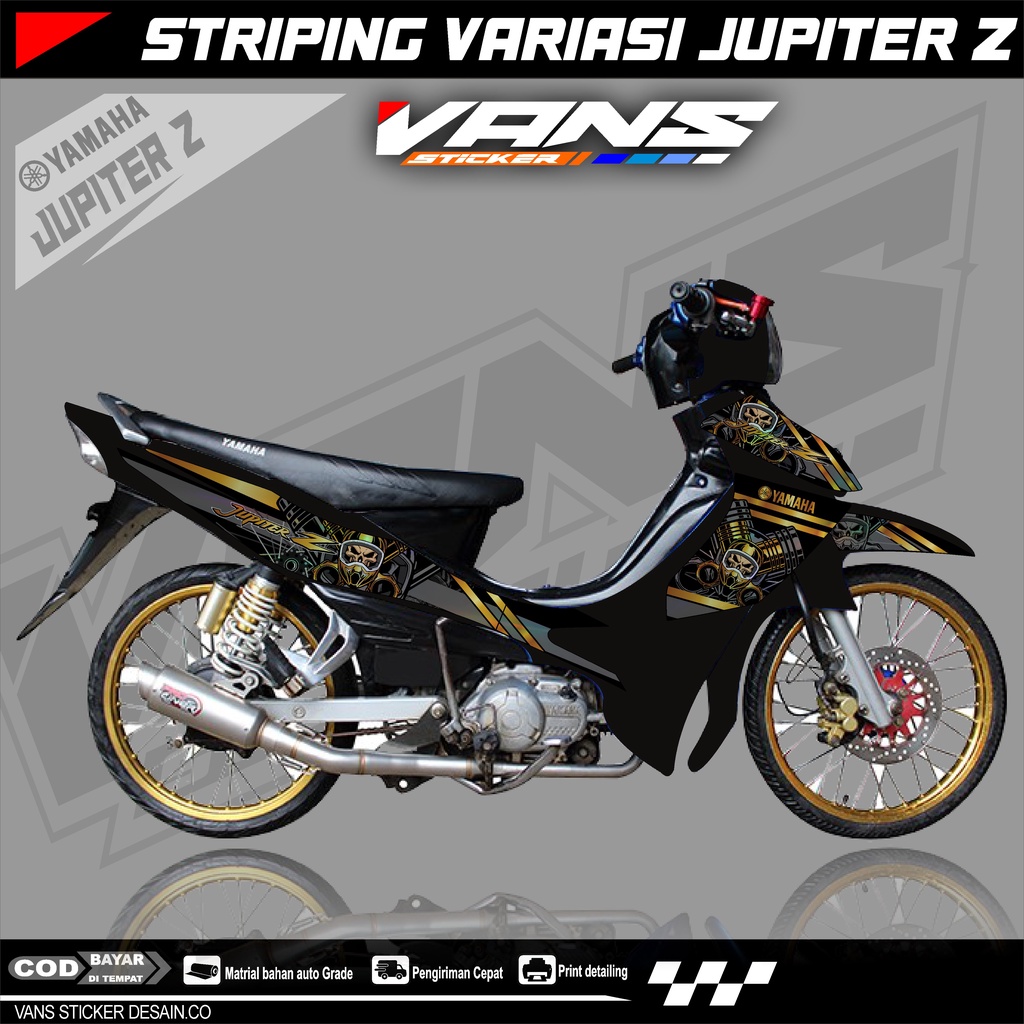 Striping Jupiter Z Burhan - Lis Sticker Variasi Motor Jupiter Z Burhan