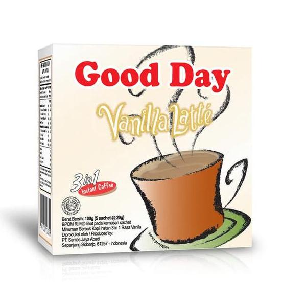

も Good Day Kopi Instan Vanilla Latte 10 x 20 gr ョ