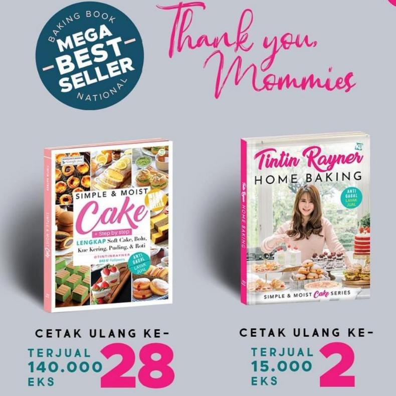 BISA COD Simple & Moist Cake - Karya Tintin Rayner - TINTIN RAYNER HOME BAKING