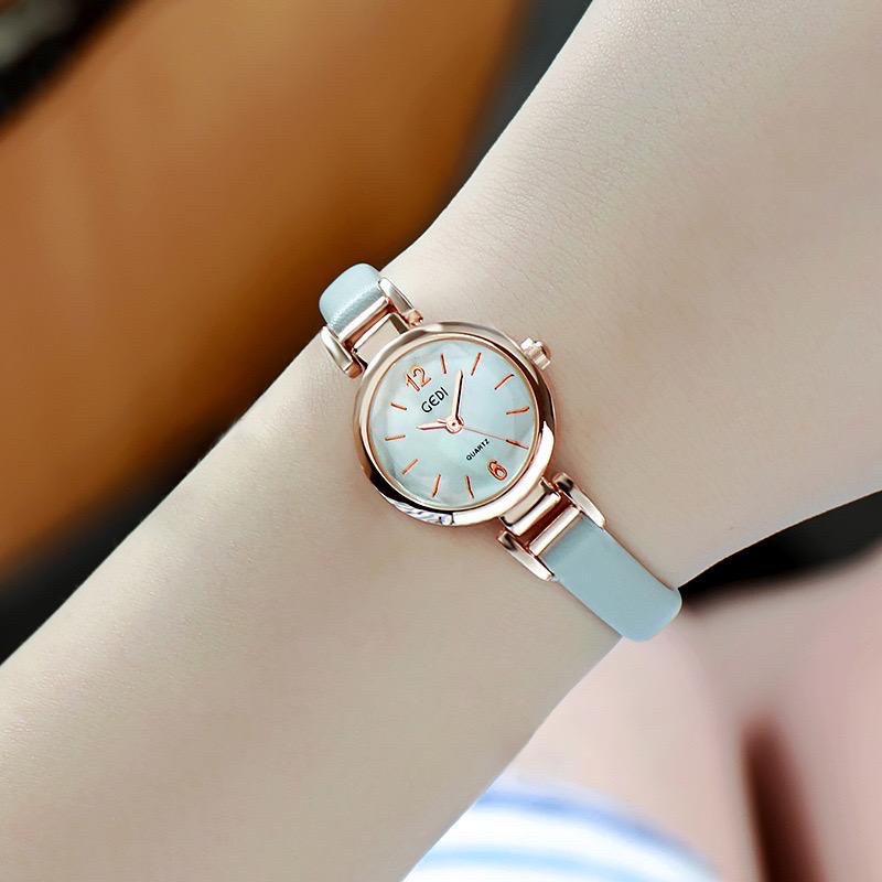 Jam Tangan Wanita RJ-11 Kulit Asli Fashion Import Korea