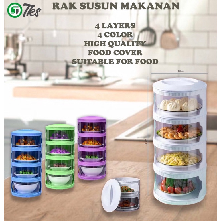 Rak Makanan 4 Susun / Tudung Saji 4 Susun
