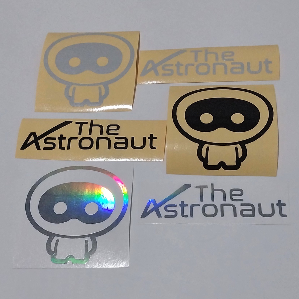 STIKER WOOTTEO THE ASTRONAUT SEOKJIN BTS STICKER HOLOGRAM REFLECTIVE HITAM