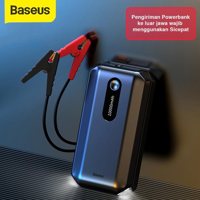 BASEUS POWER BANK 10000MAH CAR JUMP STARTER AKI MOBIL ACCU JUMPER