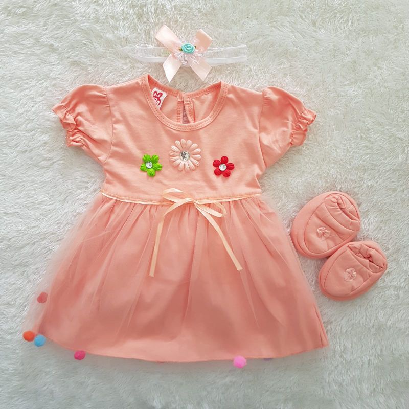 Baju Bayi Set dress 3in1