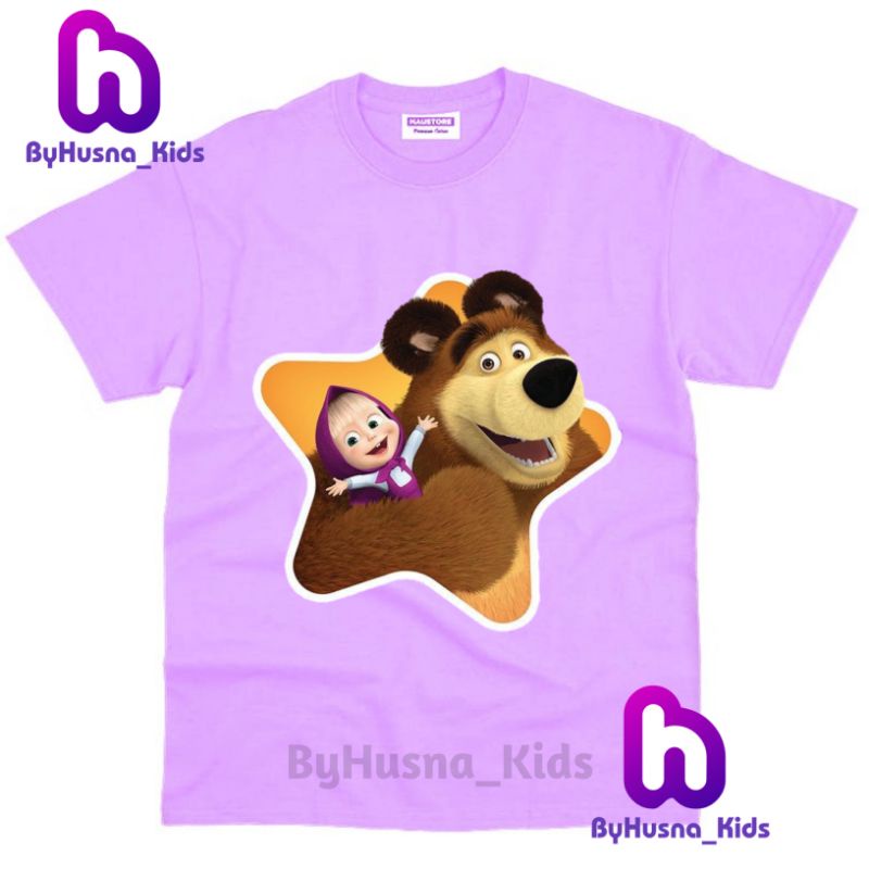 MARSHA AND THE BEAR BAJU ANAK KAOS ANAK MARSHA AND THE BEAR ATASAN ANAK DAN BALITA PAKAIAN ANAK PERE