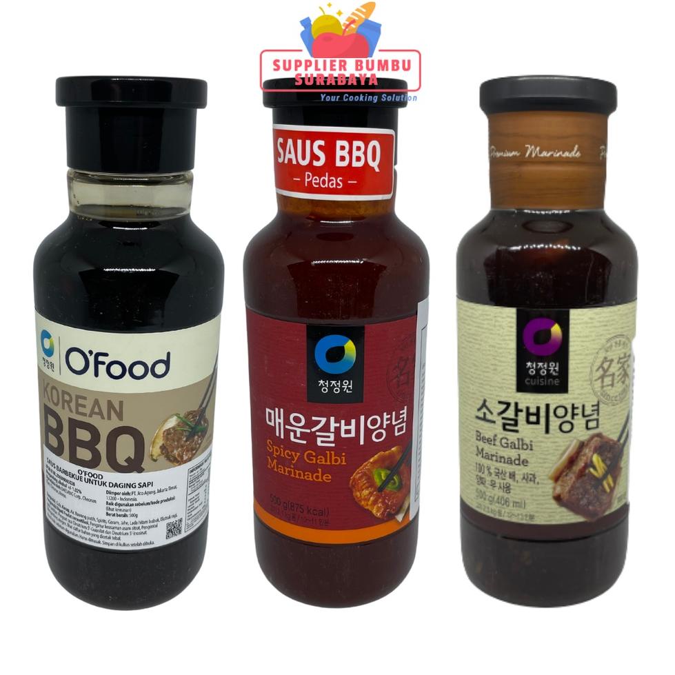 

[Q-5T ♥☞] Daesang Chung Jung One - Korean Beef Bulgogi Galbi Spicy Marinade Sauce 500g-proses cepat