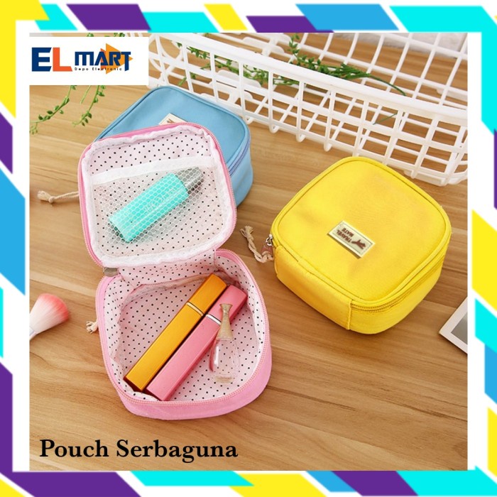 Travel Mini Pouch Tempat Kosmetik Pembalut Pantyliner Serbaguna MP01