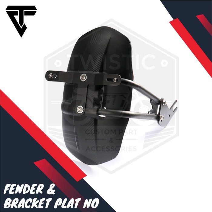 Spakbor Mudguard Belakang Motor Custom Xsr 155 Model Wr3 Universal