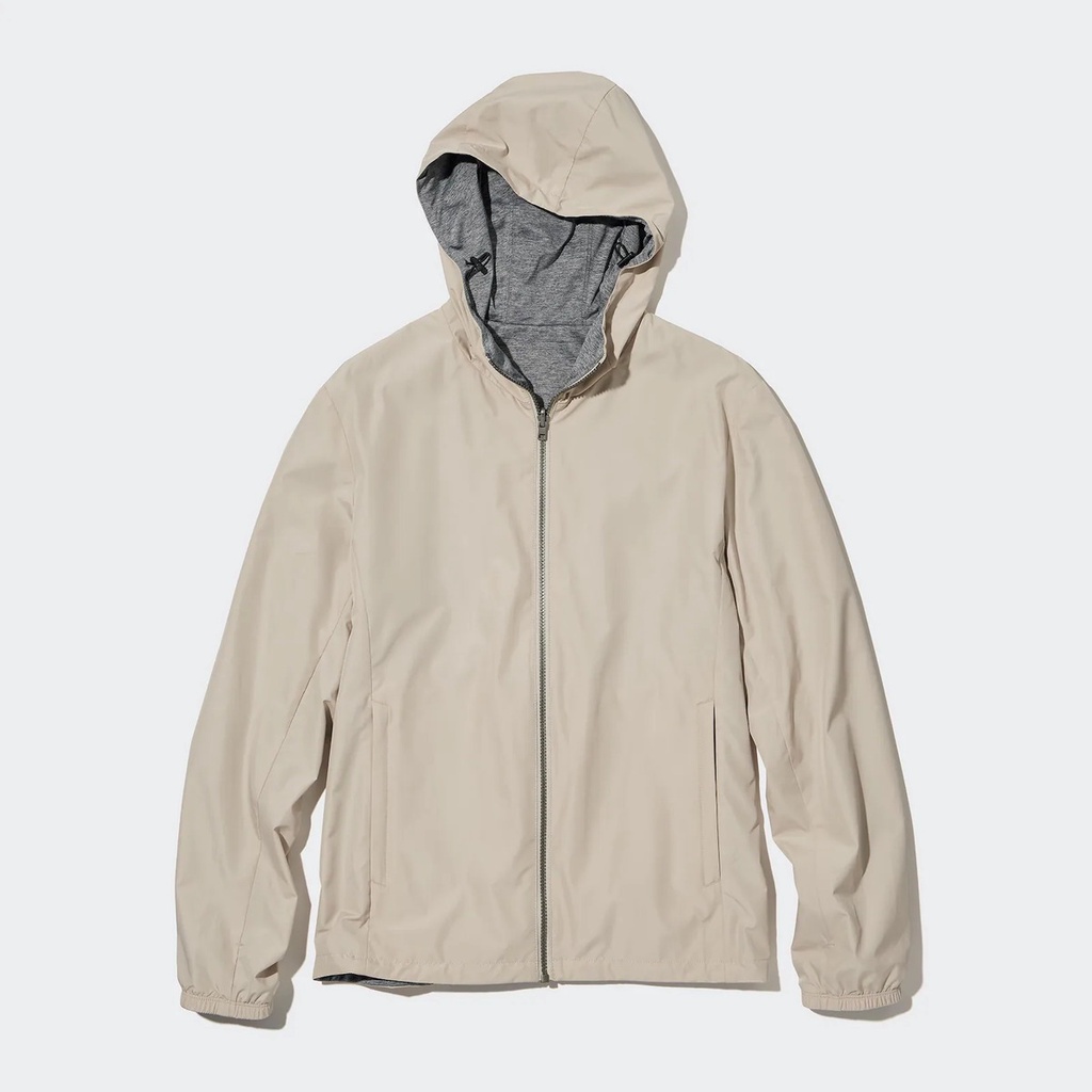 UNIQLO Jacket Parka Hoodie Reversibel Anti Air Pria JASTIP BATBOY